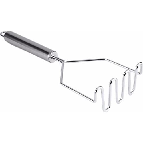 High Quality 1PC Stainless Steel Wave Shape Potato Masher Tool Kitchen Bar Potatoes Crusher Tool