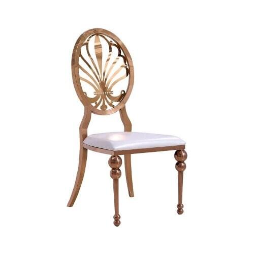 ChinaFurniture processing and production factory modern light luxury leather dinner chair Stainless Steel foot