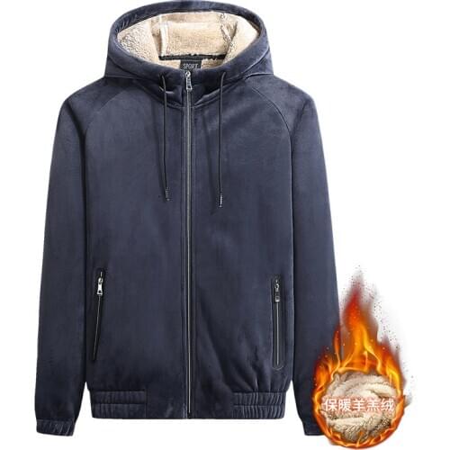 9XL Winter Men Sport Jacket Thick Fleece Warm Zip Up Hoodie Sweatshirt Running Jogger Fitness Workout Casual Jacket Sportswear