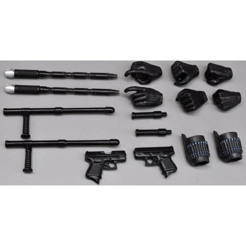 1/6 Soldier HT Captain Civil War Black Widow Hand Bracer Glock Pistol Weapon Model for 12 inch action figure