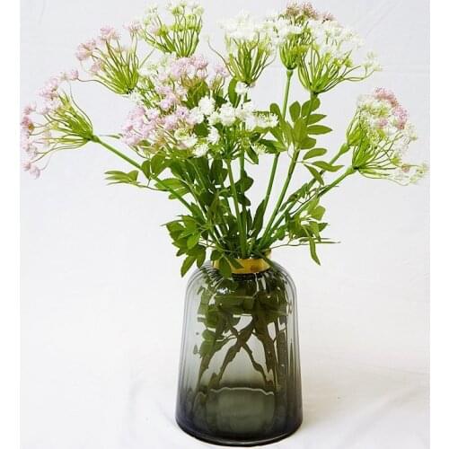 2 forks plastic artificial flowers branch home wedding party decorative floral arrangements photography props Fake Flowers