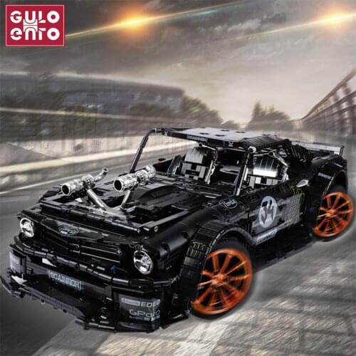 3168PCS Mustanged City Super Racing Car Model Technician RC/Non-RC Building Blocks Sports Vehicle Racer Bricks Kids Toys Gifts