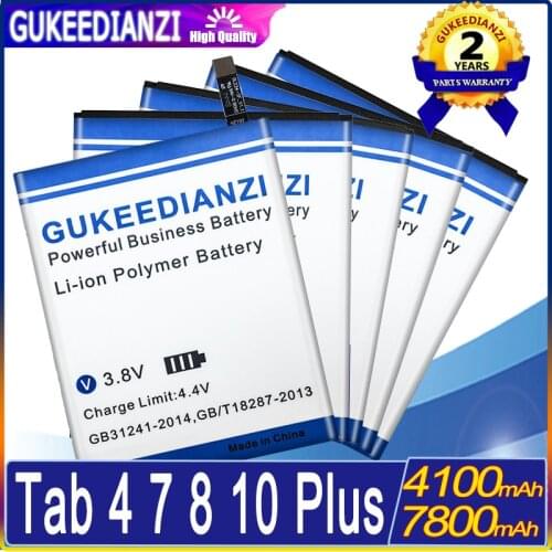 4100/7800mAh battery For LENOVO TAB 4 TAB4 7 8 10 plus REL 8plus 10plus/LePad Pad S5000/TB-8504N/7504N/TB-X304L X704L X504F