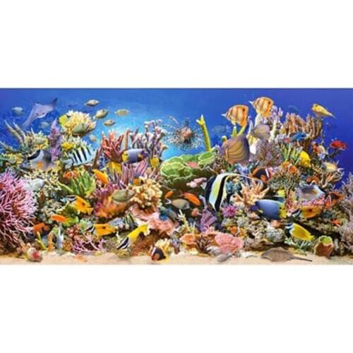 Diamond Painting 5D DIY Kit Cross Stitch Animal Sea Fish Rhinestone Mosaic Full Square Home Decoration Diamond Embroidery