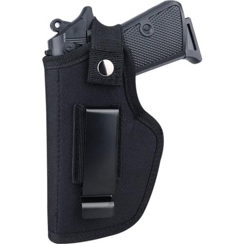 Quick Pull Nylon Gun Storage Bag Outdoor Belly Concealed Storage Sleeve Tactical Gun Pistol Bag Universal Gun Holster