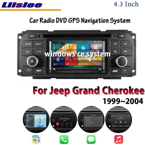 For Jeep Grand Cherokee 1999 - 2004 Car Radio CD DVD Player Navigation HD Touch Screen Multimedia System