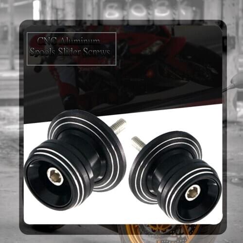 For KAWASAKI Versys 650 1000 Versys650 KLE650 NINJA400 NINJA 400 650 650R Motorcycle CNC Swingarm Spools Slider M8 Stand Screws