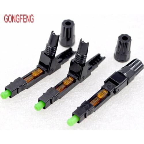 GONGFENG 200pcs New SCAPC FTTH Fiber Optical Quick Connector Embedded Telecom grade Fast Connector Special Wholesale TO Russia