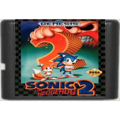 Sonic 2 16 bit MD Game Card For Sega Mega Drive For Genesis