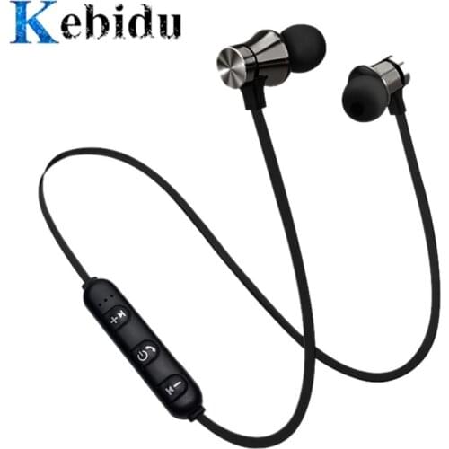 Kebidu 4 colors Magnetic Music Bluetooth 4.2 Earphone XT11 Sport Running Wireless Bluetooth Headset With Mic For IPhone Samsung