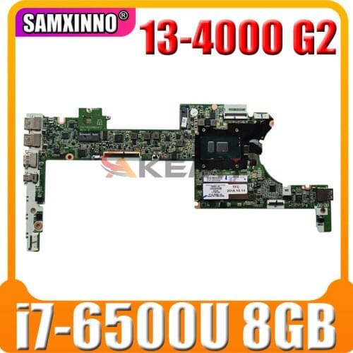 For HP Spectre X360 13-4000 G2 Series Laptop Motherboard With SR2EZ i7-6500u CPU 8GB RAM DAY0DDMBAE0 MB 100% Tested Fast Ship