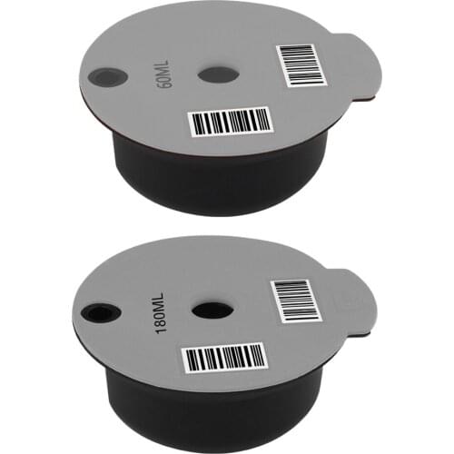 Reusable Capsules Silicone Lids Stainless Steel Mesh Refillable Coffee for Bosch, for Tassimo Machines