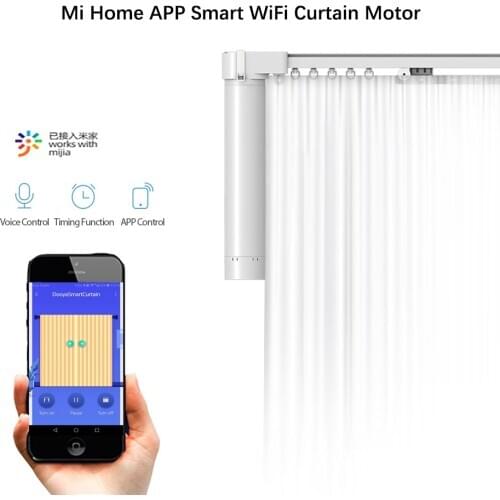 Dooya Smart Curtain Motor M2 With Curtain Track, Mijia APP Remote Control Motorized Electric Rail System For Smart Home