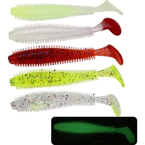 10 pcs T tail sea cucumber single tail soft maggot 6cm 9cm soft lure lure soft lure fishing lure