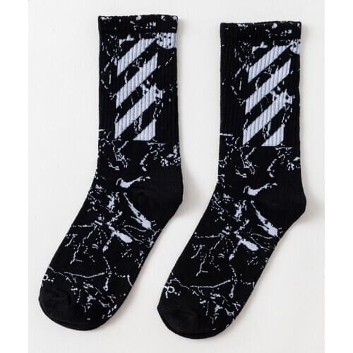 New style old socks bias stripe cotton socks sport mens and womens stockings