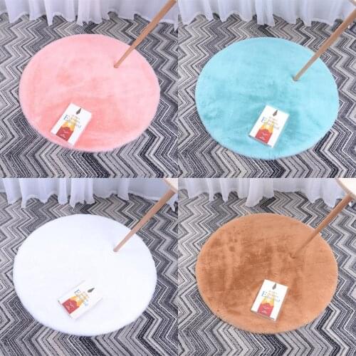 Fluffy Living Room Natural Faux Rabbit Fur carpet children play rugs Sofa Soft Area Rug Non-Slip Kids Tatami Futon Play Mat