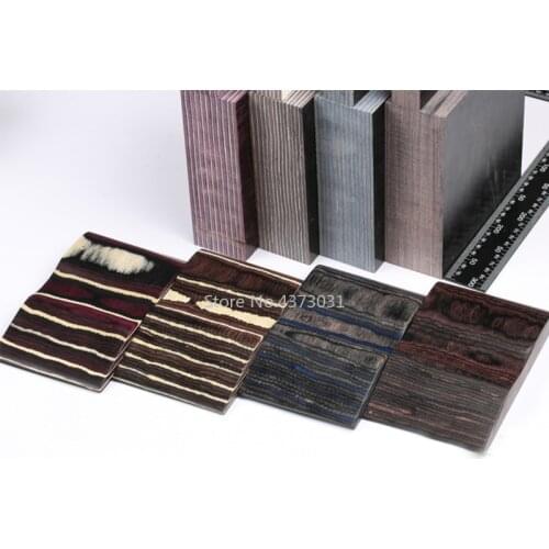 Various sizes Color laminated wood DIY Knife Handles Making material wood blanks for DIY handicrafts materials - 1piece