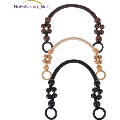 Wood Bead Rope Bag Strap Handle Shoulder Belt for Handbag DIY Replacement JUL29
