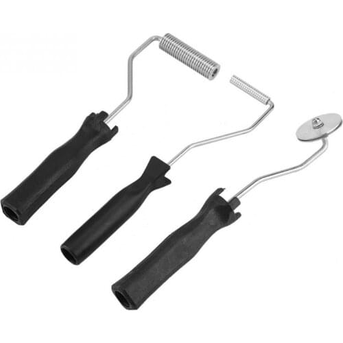 Aluminum Alloy Fiberglass Roller Bubble Paddle Tool Laminating Roller Set With ABS Handle For GRP FRP Compacting Resin Coating
