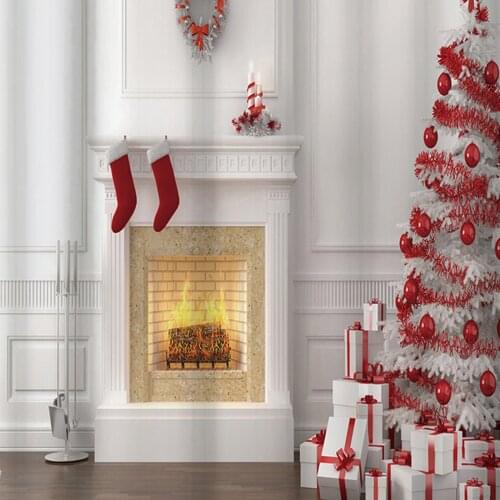 Christmas Printed Shower Curtain Waterproof Mildew-proof Bathroom Hanging Curtains