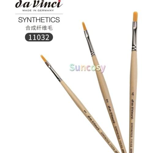 Da vinci synthetic series 11032 Paint Brush, Semicircle Elastic Synthetic with Lacquered Non-Roll Handle, Art supplies