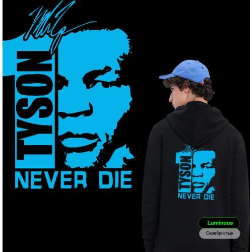 Luminous sticker Boxer King Patches for clothing iron on large patches Diy T-shirt Cool thermal transfer sticker Applique Decor