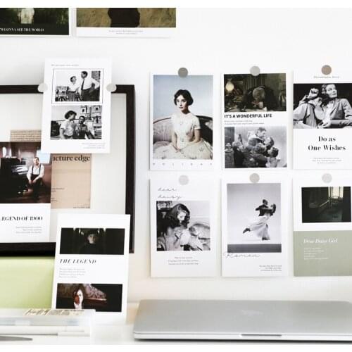 W&G Wall Decorative Cards 15pcs Viewing Series Wall Bedroom Postcard Wall Sticker Decorative Card Home Decoration