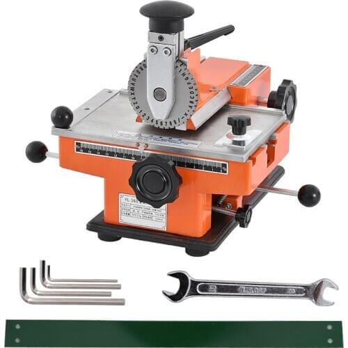 YL-360 Manual Marking Machine, Semi-automatic Aluminum Labeling Marking machine, Metal label printer Marking Range 180*35mm