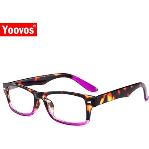 Yoovos 2021 Reading Glasses Women Blue Light Reading Eyeglasses Printing High Quality Eyeglasses Square Gafas Lectura Hombre