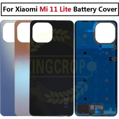 For Xiaomi Mi 11 Lite Back Battery Cover Rear Glass Housing Door Case For Xiaomi 11 Lite Back