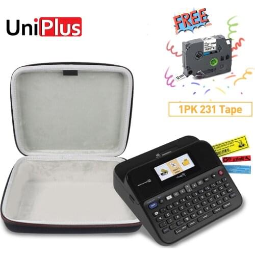 UniPlus Hard Case Fit for Brother PTD600 PT Label Printer Storage Travel Bag Carrying Box Waterproof Shockproof 231 Tape