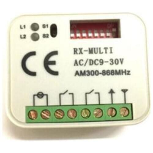 3pcs RX MULTI 300-900MHZ Beninca DITEC Hormann MARANTEC Liftmaster 433.92MHZ Rolling code Remote control receiver