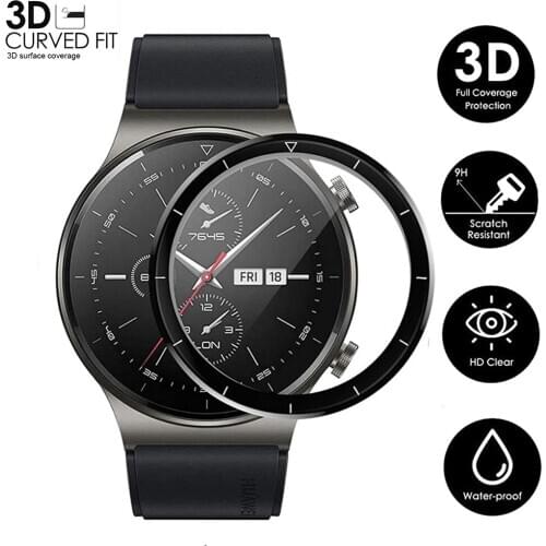 3D Curved Edge Soft Clear Protective Film For Huawei Watch GT2 Pro Full Cover Screen Protector Film