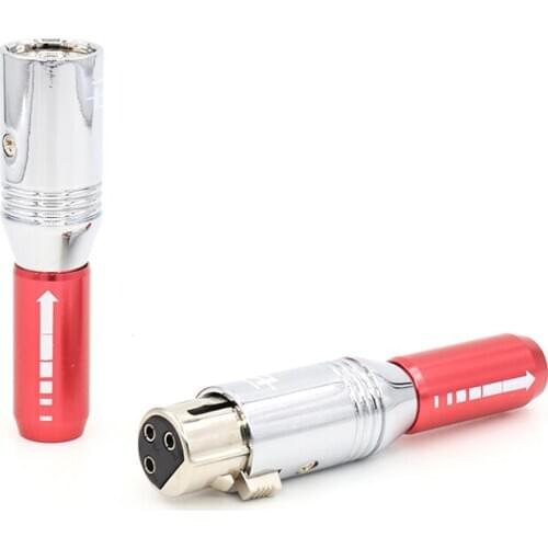 4pieces Pailiccs XLR plugs ,silver Plated interconnect XLR jack XLR cable plugs ,plug with XLR interconnect cable