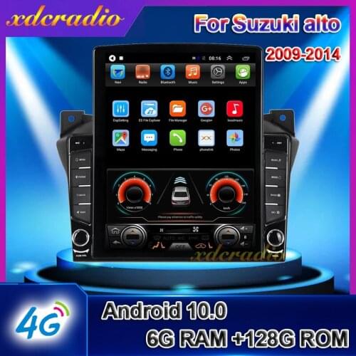 Xdcradio 10.4" Android 10.0 Tesla Style autoradio For Suzuki alto Car Radio Multimedia Player GPS Navigation Carplay 2009-2014