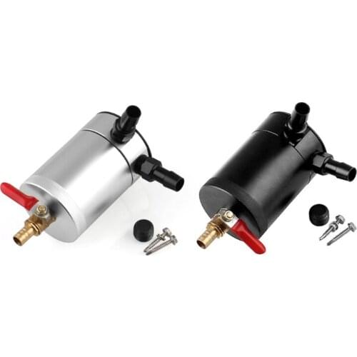 Car Two-hole Engine Oil Filter Automotive Round Pot Power Modified Engine Oil Catch Can Breathable Pot Air-Oil Separator