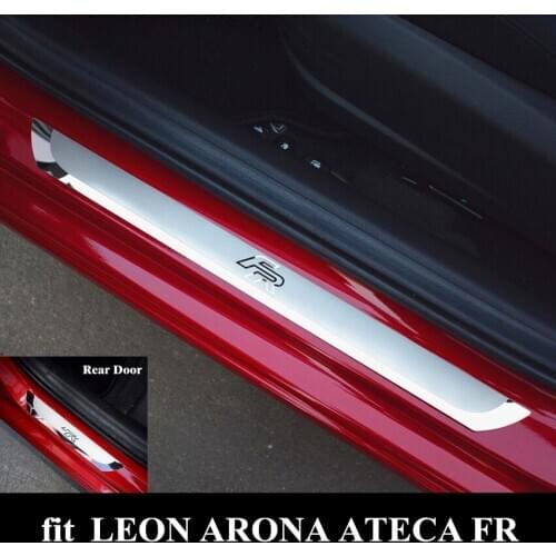 Car Stylin Accessorise FR Stainless Steel Scuff Plate Door Sill Cover For SEAT LEON ARONA ATECA FR