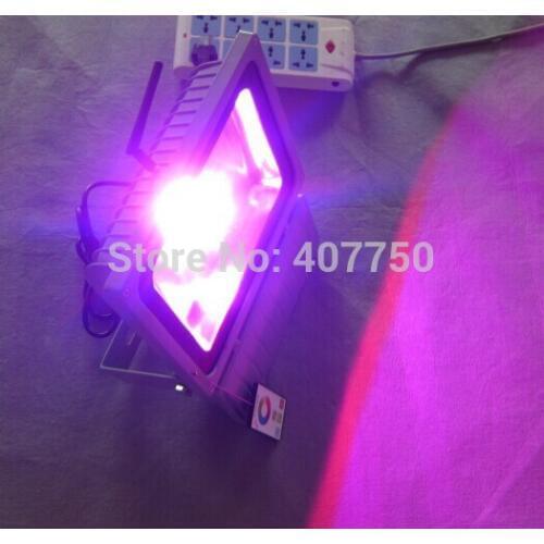 Free shipping to Oceania RF wireless rgb 60w led flood light control range 100m AC85V/265V 4pcs/Lot used for parks and lawns