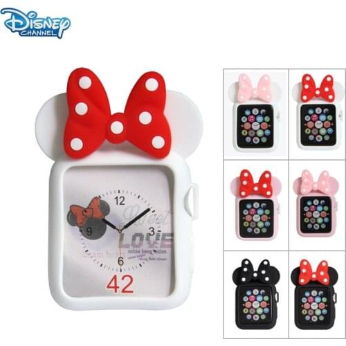Disney Mickey Soft TPU Case for iWatch 3 2 1 42MM 38MM Cute Cover Full Protection Shell for iWatch 4 5 6 40MM 44MM Watch Part
