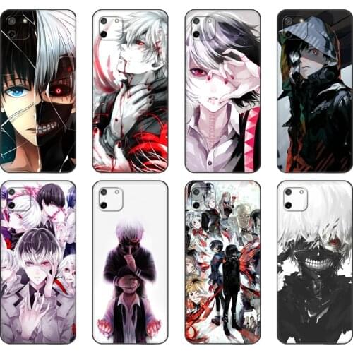Black tpu Case For OPPO Realme C11 C20 C21 Case Back Cover Bumper Tokyo Ghoul anime