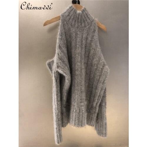 Женские пуловеры с открытыми плечами Chimavvi China At AliExpress