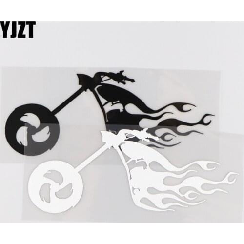 YJZT 16.1CM*6.6CM Fashion Locomotive Creative Car Sticker Vinyl Decal Decoration 1A-0169