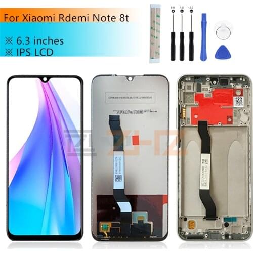 For xiaomi Redmi Note 8T LCD display touch screen digitizer Assembly for redmi note 8T screen replacement repair parts