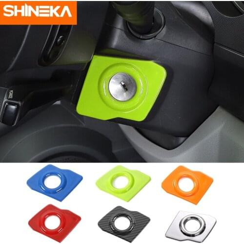 SHINEKA Interior Accessories For Dodge Nitro Car One-Key Engine Start Stop Keyhole Decoration Cover For Dodge Nitro 2007-2012