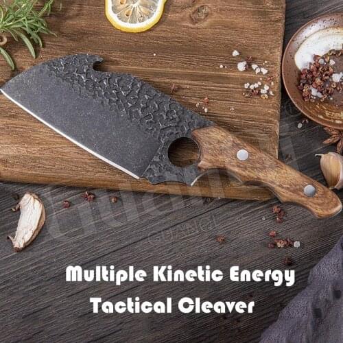 Kitchen Knives Chef Knife Meat Cleaver Stainless Steel Hammer Pattern Boning Knife Cutting Tools Outdoor Cooking Knife