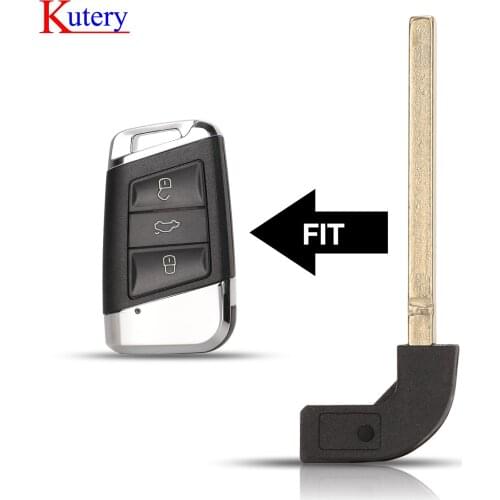 Kutery Smart Car Key blade For Volkswagen VWw Passat B8 New Magotan B5 Skoda A7 Variant Auto Insert Key Blade