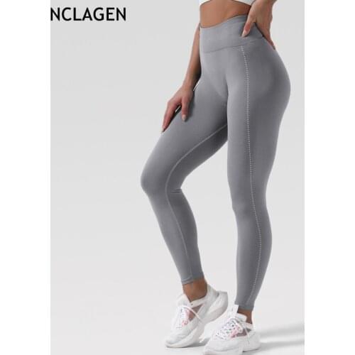 NCLAGEN Seamless Leggings Sports Women Yoga Pants High Waist Fitness Gym Tights Workout Running Sportswear Butt Lifting Capris