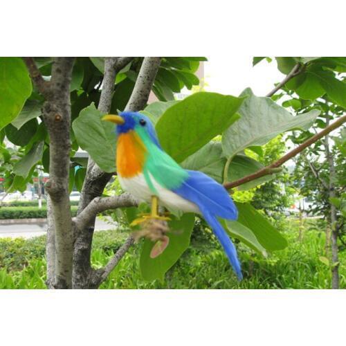 Small simulation colourful bird model polyethylene & furs mini bird doll gift about 16cm 1486