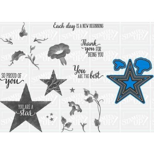 Star Metal Cutting Dies and Stamps for DIY Scrapbooking Die Cuts Greeting Card Decor Embossing Folder Cut
