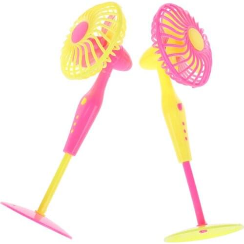 Mini Plastic Fan Doll Accessories Doll Furniture Dollhouse For Dolls Girl Toys Gift